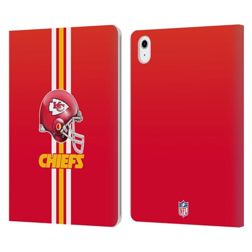 Casque Kansas City Chiefs étui tablette en cuir pour iPad Air 11 pouces