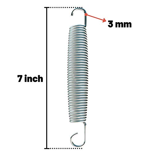KeFanta 7 Inch Trampoline Springs for 15FT 16FT Trampoline, Heavy Duty