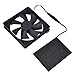 Omabeta Kit de Ventilador de Panel Solar, Ventilador Alimentado por Panel Solar a Prueba de Agua Resistente a la Intemperie para Gallineros