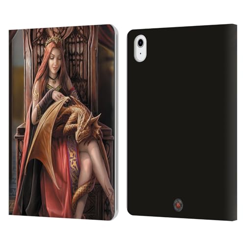 Funda de cuero iPad Air 2020 acabado premium estilo libro ilustración dragón Anne Stokes
