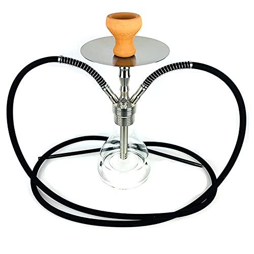 YUNZHIDUAN Glas Shisha Shisha Pipes Set, 2021 2 Schlauch Shisha Komplettset, Micro Modern Acryl Bubble Shisha mit…