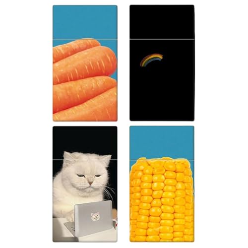 LZJDHKJ 4 Étui À Cigarettes Longue Élégant Rigide Boîte À Cigarettes 100mm FemmeD,One Size