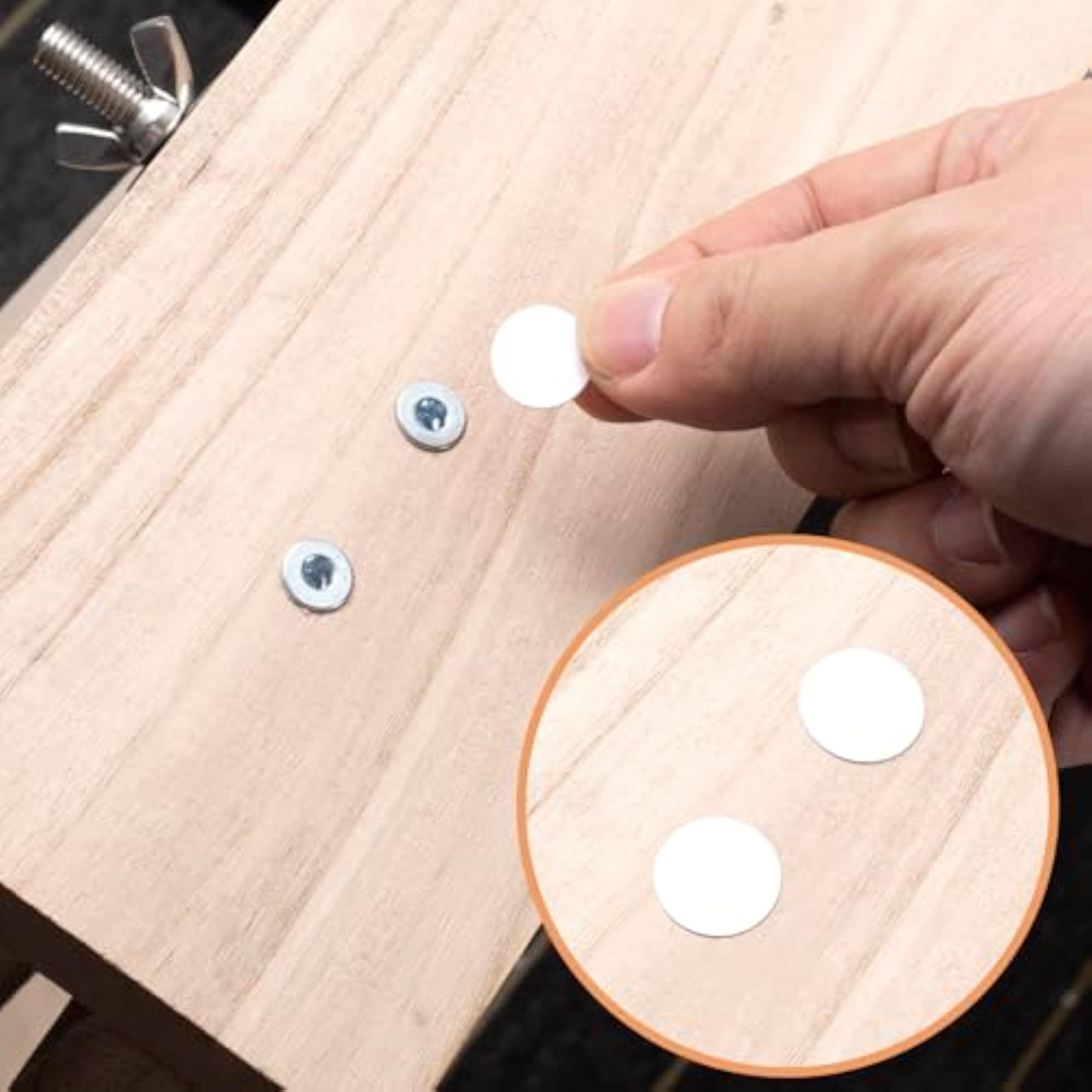 288 Pcs Self Adhesive Screw Cover Stickers PVC