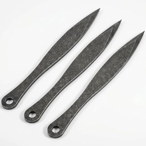 Professional-grade throwing knife set Set of 3: Forged from high-carbon stainless steel precisely balanced design suitable for outdoor sports throwing knife training and competitive throwing competitions