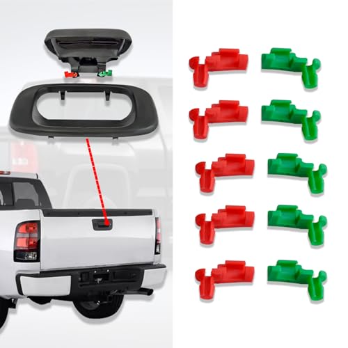 Kutyun 5 Pair Tailgate Handle Rod Clip, 88981031 88981030 Left and Right Handle Rod Door Lock Clip Compatible with Most Cars, Trucks, SUVs and More