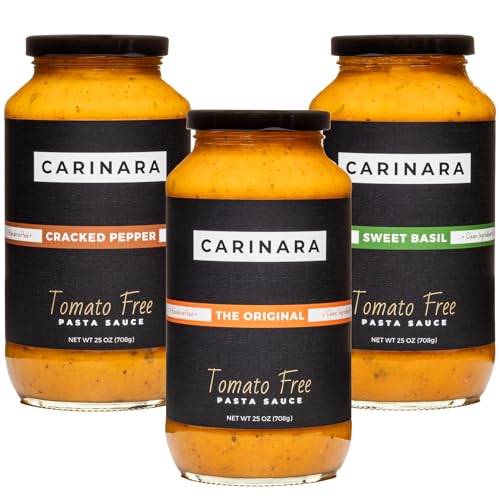 CARINARA Tomato-Free Pasta Sauce – 25oz | Carrot-Based Marinara Alternative