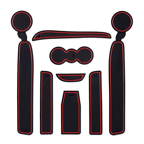 Tapis de fente de porte pour Skoda Octavia 2005-2013 rouge