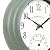 La Crosse Clock 433-3020 8-inch Indoor/Outdoor Sage Green Quartz Wall Clock with Temperature