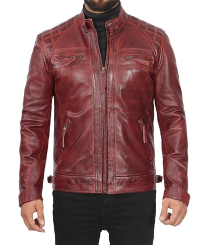 Image of Real Leather Jacket Men - Lamskin Leather Jacket for Mens