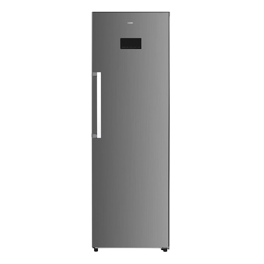 Svan Frigorífico Refrigerador Inox, 1 Puerta, SR185601ENFDX, Capacidad 359 Litros, No Frost, Multi Air Flow, Bajo Nivel Sonoro, Puerta Reversible, Clasificación Energética E