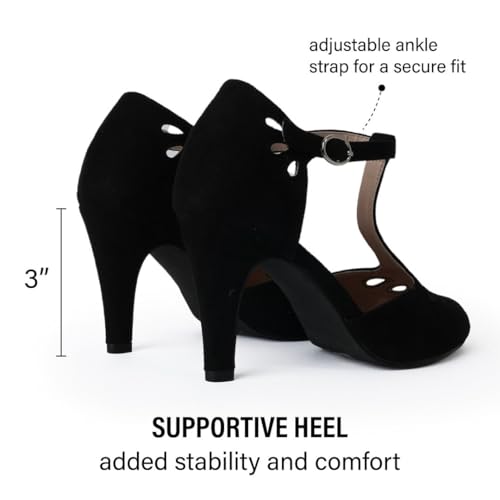 J. Adams Pepper Mary Janes - Vintage Cutout Low Kitten Heels Retro T Strap Pumps3