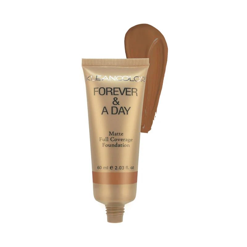 KLEANCOLOR Forever & A Day Matte Full Coverage Foundation (12 - Dark Chocolate)