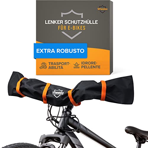 WHEELOO Coperchio di protezione del manubrio Protezione per il trasporto di Ebike I Impermeabile e robusto I Coperchio per bicicletta per il portapacchi posteriore