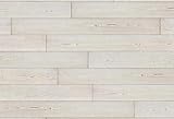 Luxdecor Real Wood Wall Planks- White Shiplap Boards 5' Peel and Stick Shiplap Boards 10 Pieces，Wall Shiplap Planks Board 12.5 Sq Ft