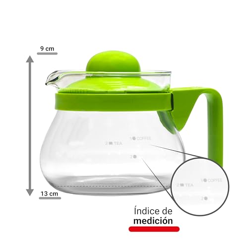 Miniatura 5 de Sanfor Jarra Para Café, Té Y Agua Jarra De Vidrio Resistente Al Calor Para Microondas Transparente 300ml