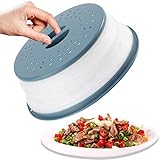 Multifunktional:Mikrowellen-Abdeckung kann auch als Sieb für Obst oder Gemüse, als Wäschekorb und als Obstkorb verwendet werden. Und es ist leicht zu reinigen.