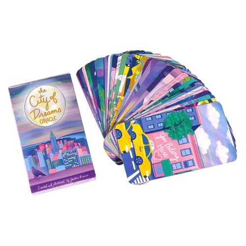 The City of Dreams Orakel, Englische Orakelkarten, Schicksals-Wahrsagung Tarot-Deck, Tarotkarten für Familienunterhaltung, Orakelkarten, Die Stadt der Träume Orakeldeck für Schicksals-Wahrsagung und