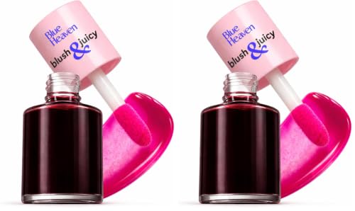 Image of Blue Heaven Blush & Juicy Lip & Cheek Tint Infused with Pomegranate & Strawberry Extract | Multipurpose 3 in 1 Lip Tint | Long Lasting, Water Proof & Hydrating Liquid Blush, Watermelon Juice, 9ml