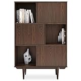 meuble tv style annees 70 Design élégant : Avec ses lignes sobres et sa finition bois foncé, ce meuble s’intègre parfaitement aux intérieurs de style mid-century, vintage ou contemporain.