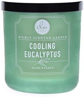 Dw Home Cooling Eucalyptus Richly Scented Candle Small Single Wick Hand Poure...