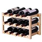 Soporte para Botellero de Madera para Vino, Estanterías para Botellas de Vino...
