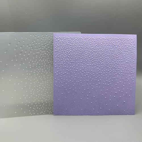 Plastic Embossing Folder Template It's Snowing for Christmas Texture 5.91x5.91 Inch for Card Making DIY Scrapbooking Paper Crafting Handmade Crafts Scrapbooking Arts Supplies Scrapbook Decor