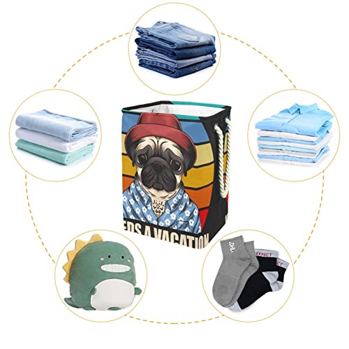 Panier à linge imperméable carlin bac de rangement avec poignée - 5
