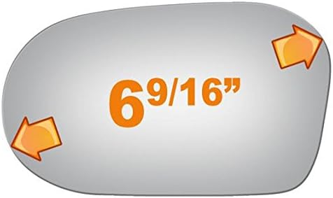 Flat Driver Side Mirror Replacement Glass for 1996-1999 TOYOTA PASEO