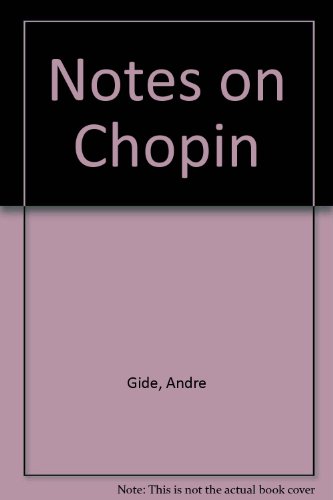 Notes on Chopin; B0007DLW34 Book Cover