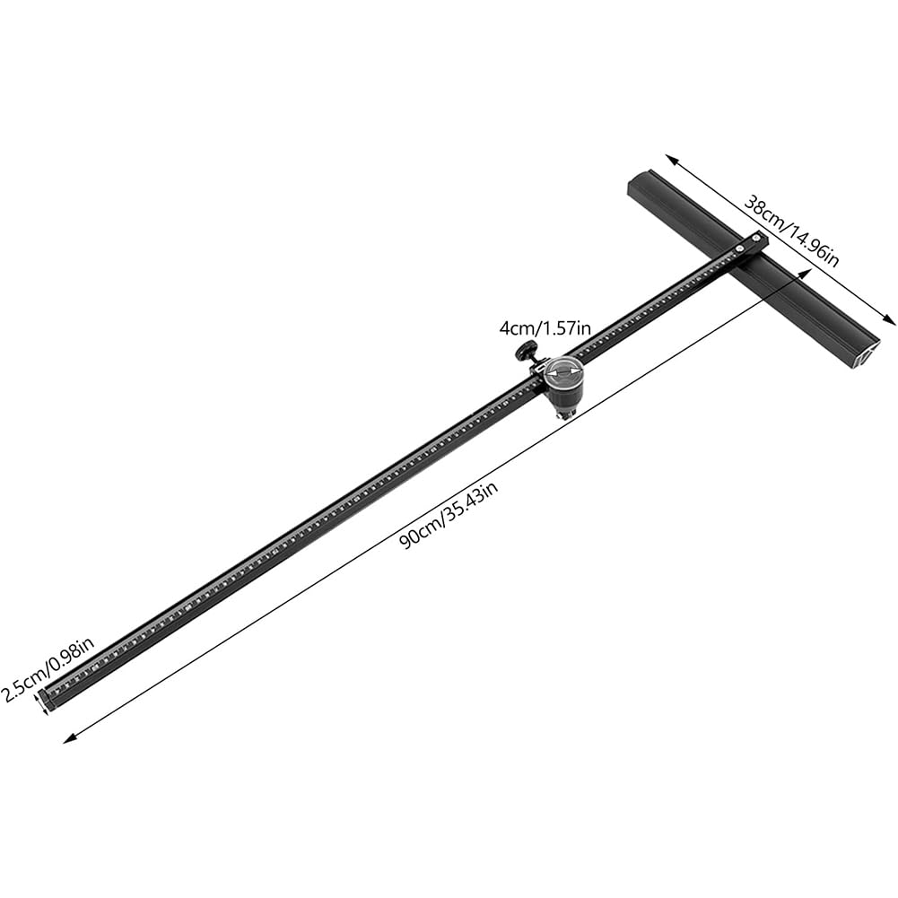 Coupe-carreaux manuel de 90 cm avec cadre en aluminium, comprend 2 lames de coupe et une pince de séparation, pour une épaisseur de coupe de 3 à 15 mm