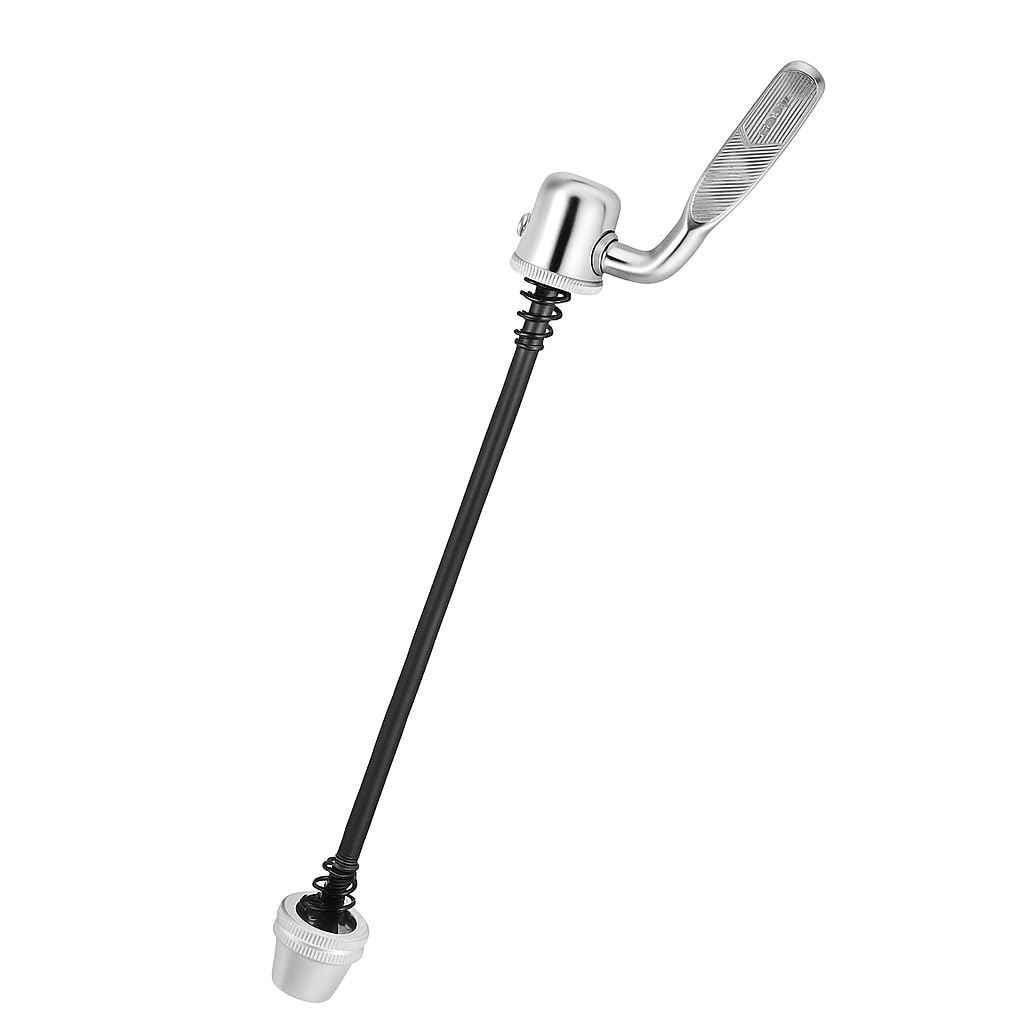 Axe à Dénaturation Rapide Pour Home Trainer Vélo - Acier - Longueur 190 Mm - Compatible VTT Et Vélo De Route - 3