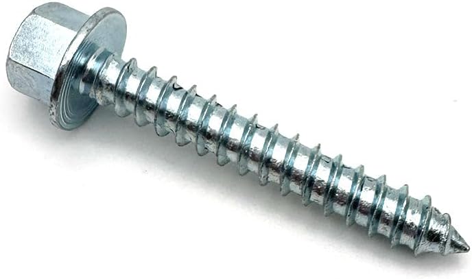 Lag Screw 5/16-9 x 2'' Length - 7/16'' Hex Head High Profile - Zinc - 100 Pack