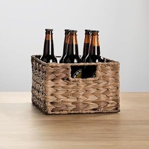 mDesign Woven Farmhouse Kitchen Pantry Food Storage Organizer Basket Bin Box - Container Organization for Cabinets, Cupboards, Shelves, Countertops - Store Potatoes, Onions, Fruit, 6 Pack, Brown Ombre mDesign Woven Farmhouse Kitchen Pantry Food Storage Organizer Basket Bin Box Container Organization for Cabinets Cupboards Shelves Countertops Store Potatoes Onions Fruit 6 Pack Brown Ombre