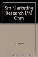 Sm Marketing Research I/M Ohm 0205156401 Book Cover