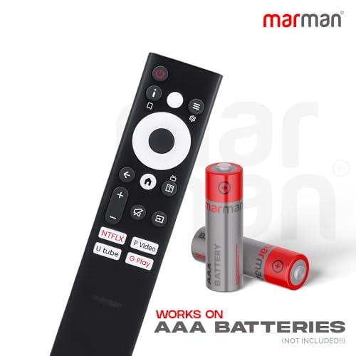 Image of marman Compatible with Motorola Google Smart Tv Remote Original EnvisionX Series 43UHDADMXSBE Model Suitable for QLED Full HD Ready 4K Television Without Voice Command