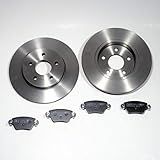 4 Bremsbeläge (= kompletter Bremsbelagssatz) für die Hinterachse