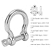 Aumotop Sturdy 10Pcs Stainless Steel Load Shackle D Anchor for Various Industrial Applications M5, Heavy Duty UShape