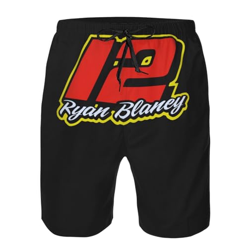 Ryan Blaney Swim Trunks Man's Quick Dry Bathing Suits Summer Beach 9" Board Shorts2