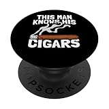 Sigaro Tabacco Cuba - Fumatore Sigaro Sigaretto Cigars PopSockets PopGrip Intercambiabile