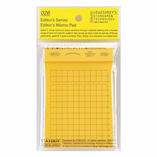 stalogy 026 Editor’s Series Editor’s Memo Pad (Yellow / Grid)