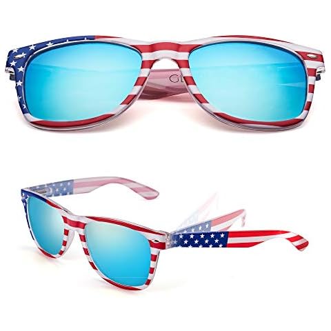 GLADVISION USA Patriot Sunglasses with Polarized Lens Cover