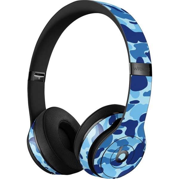 Skinit Decal Audio Skin Compatible with Beats Solo 3 Wireless - Light Blue Street Camo Design