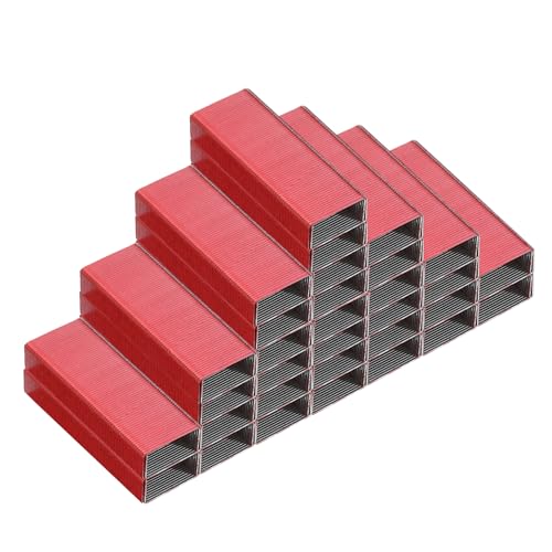 Agrafes #10 de 1,9 cm de long rouge PATIKIL en lot de 4 compact