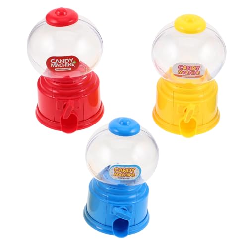 JECOMPRIS 3piezas Mini Máquina Dispensadora De Dulces Para Escritorio Estante De Hogar Para Pequeños Bocadillos Chicles Gominolas Máquina Expendedora De Juguetes