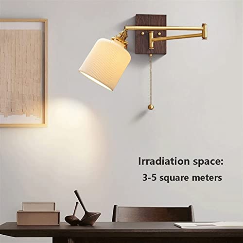 Lámpara de pared plegable para ganar espacio en dormitorios y guardarropas 4