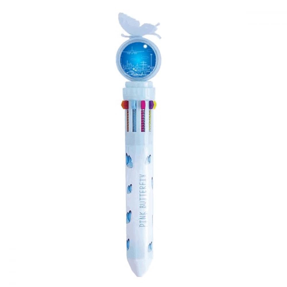 Stylo à bille multicolore Metropolis City rétractable pour ne plus perdre vos capuchons