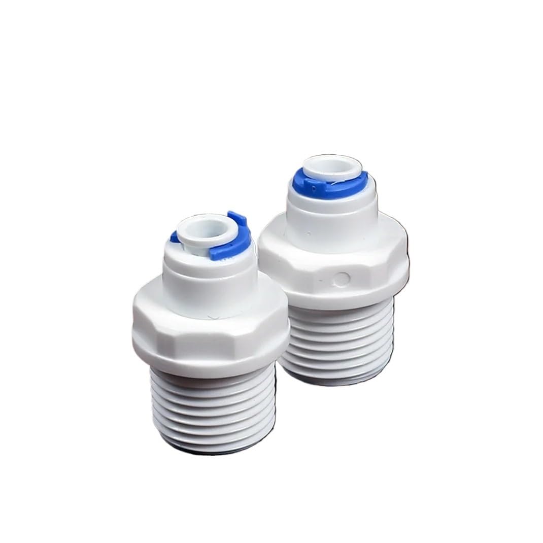 Tube OD 6,35 mm raccord rapide mâle 1,27 cm BSP pour eau aquarium