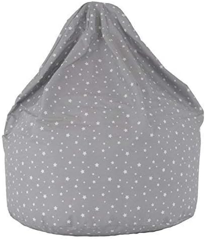 Cotton Grey Stars Bean Bag Large Size