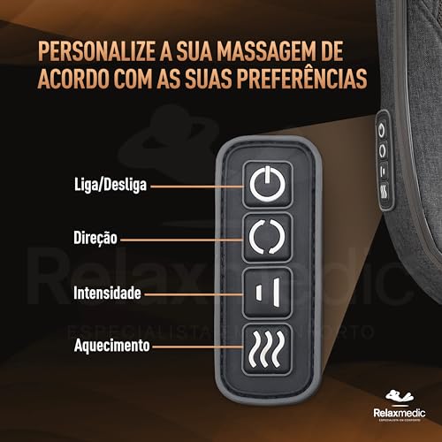 Almofada Massageadora Shiatsu Wireless Pillow Sem Fio Relaxmedic