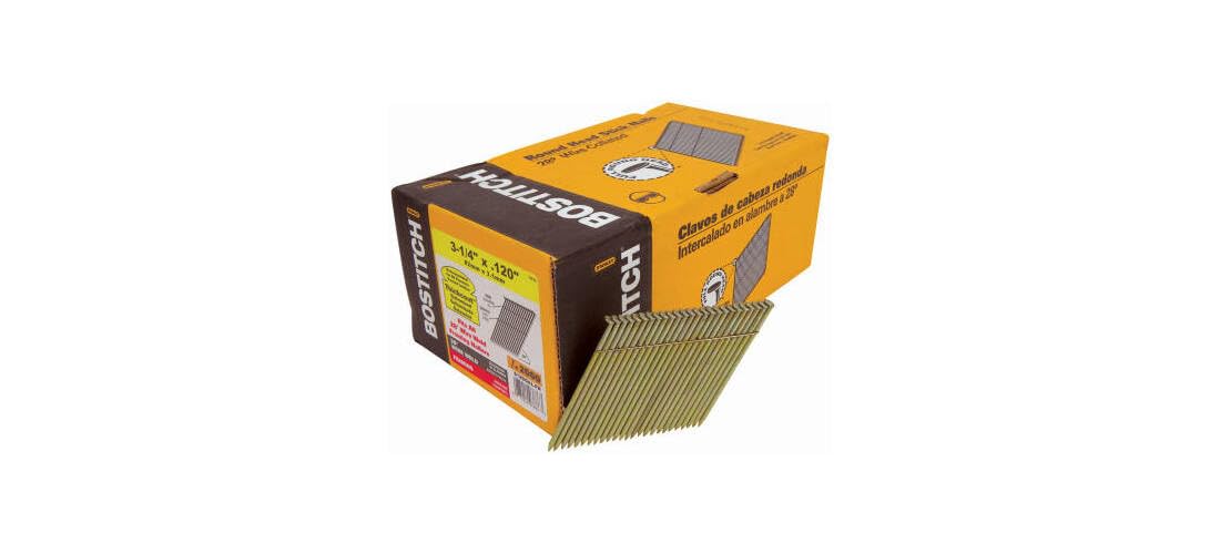 BOSTITCH S16D131GAL Thickcoat Clipped Head 3-1/2-Inch by .131-Inch by 28 Degree Wire Collated Framing Nail (2,000 per Box)